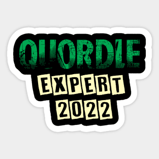 QUORDLE EXPERT 2022 Sticker